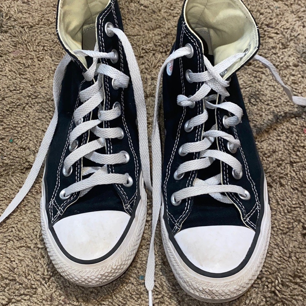Black high top Converse